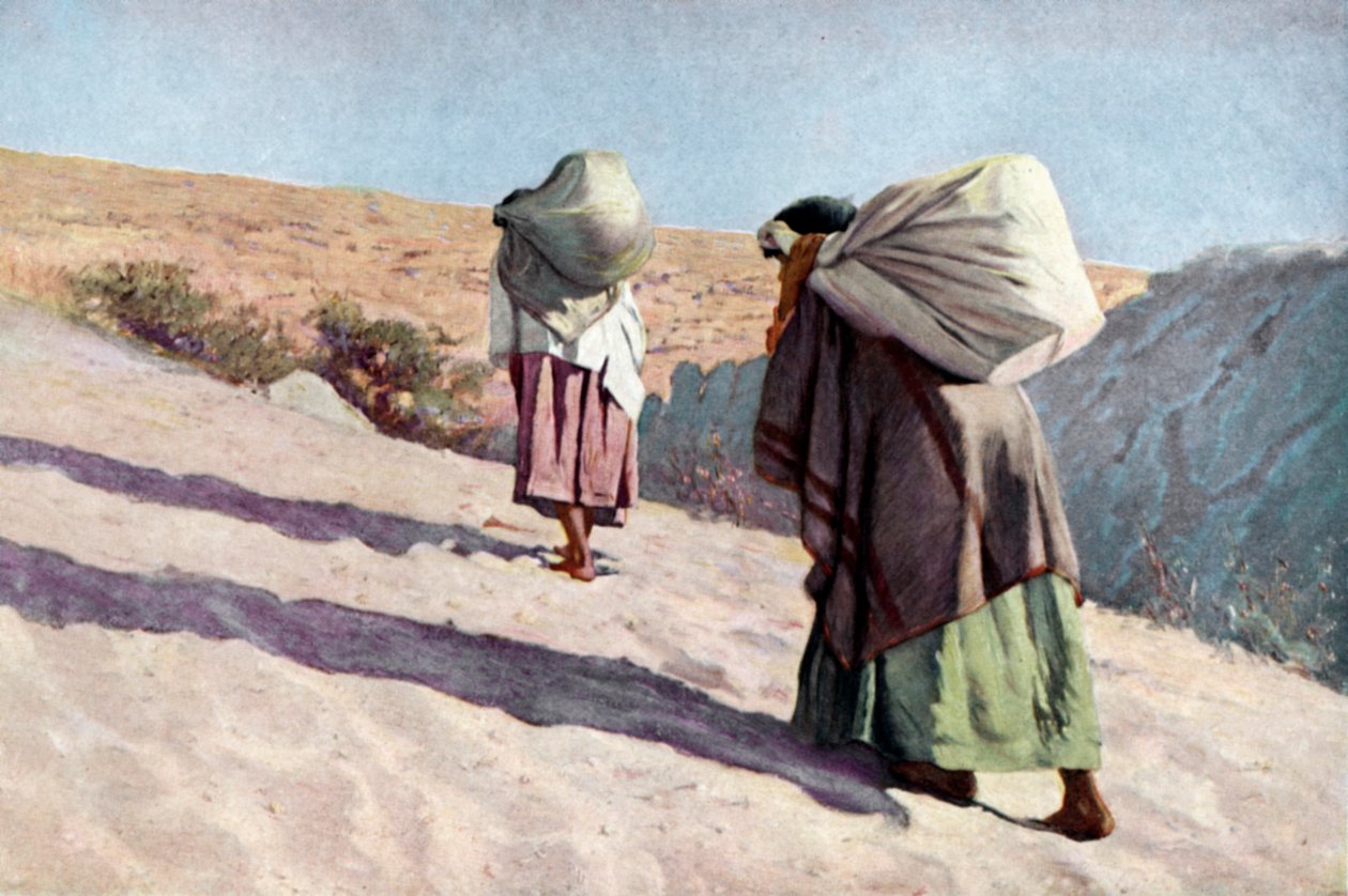 Mulheres nativas americanas da tribo Hopi, Arizona de Unknown artist