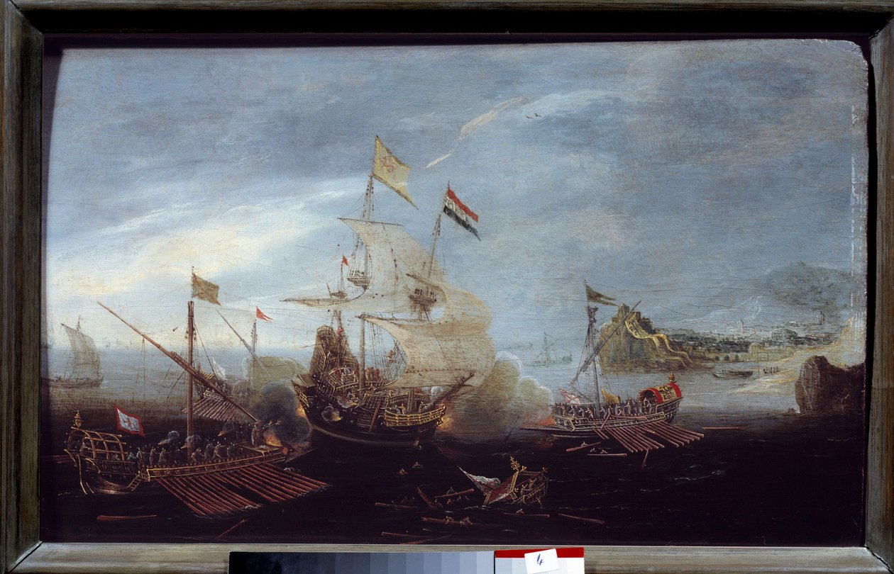 Batalha Naval Pinturas Anónimas do século XVII. Toulouse, Musee des Beaux Arts de Unknown artist