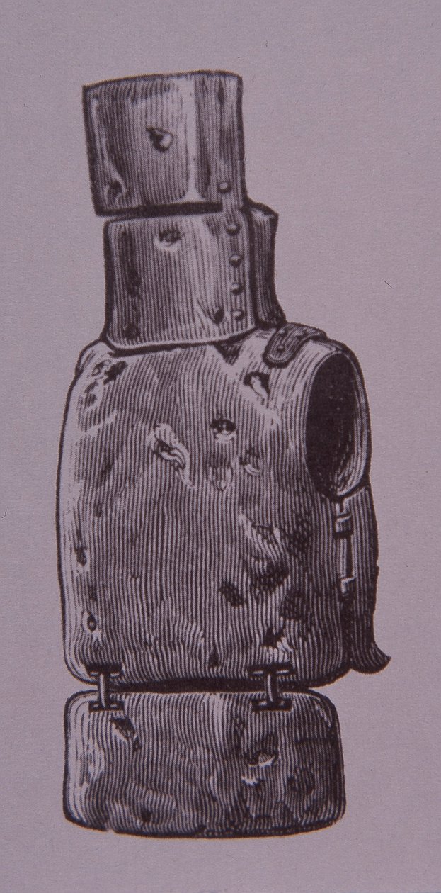 O fato de Ned Kelly de armadura caseira (gravura) de Unknown artist
