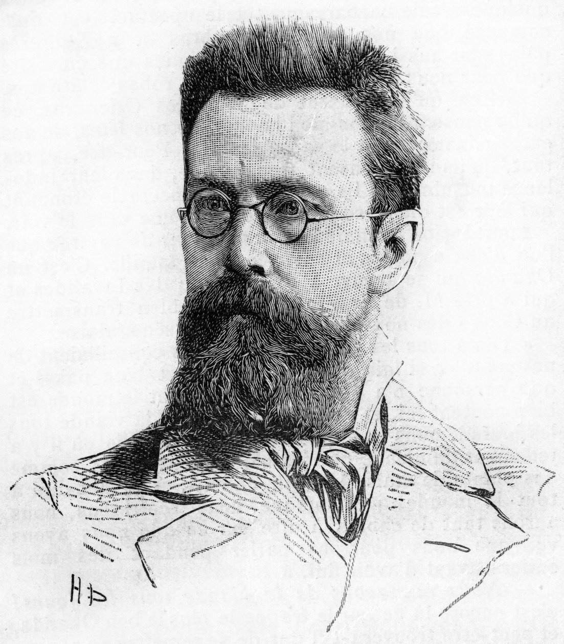 Nicholas (Nikolai) Rimski Korsakov (Rimsky-Korsakov) (1844-1908), compositor russo. Gravação a partir de 1889. de Unknown artist