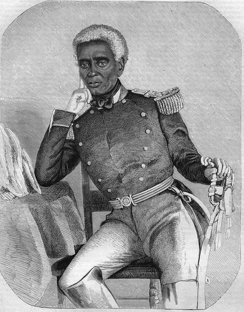Nicolas Fabre Geffard Presidente da República do Haiti entre 1859-1867. de Unknown artist