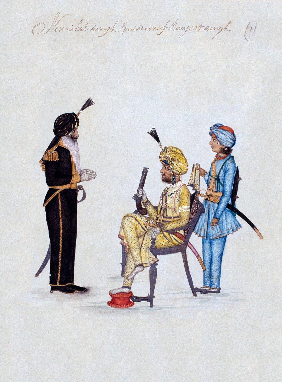 Nounihal Singh Neto de Ranjeet Singh de Unknown artist