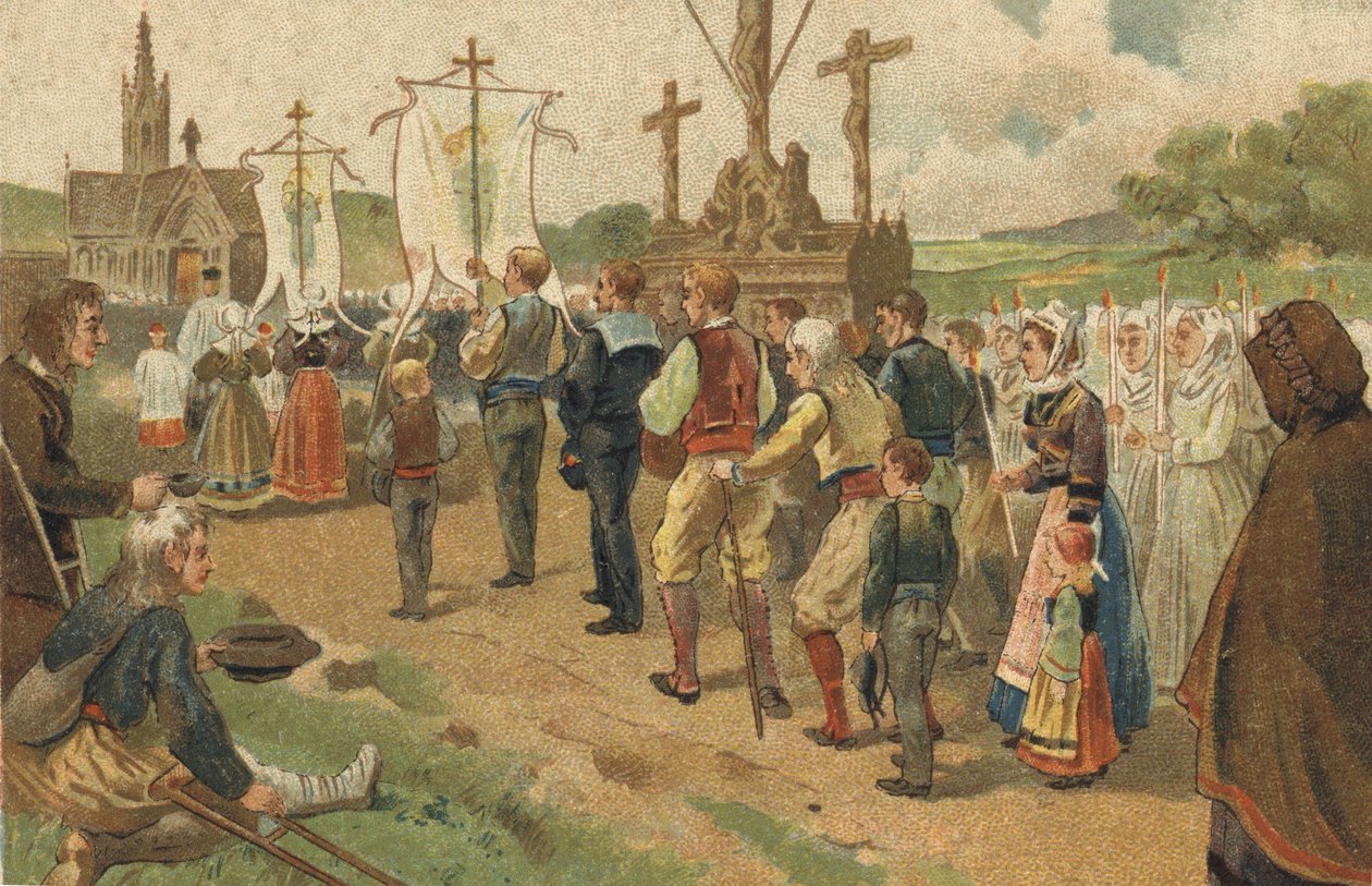 Antigo costume na região da Bretanha: o perdão de Sainte Anne d