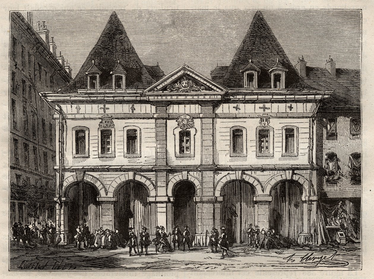 Antigo sótão salino de Paris, rue Saint Germain-l
