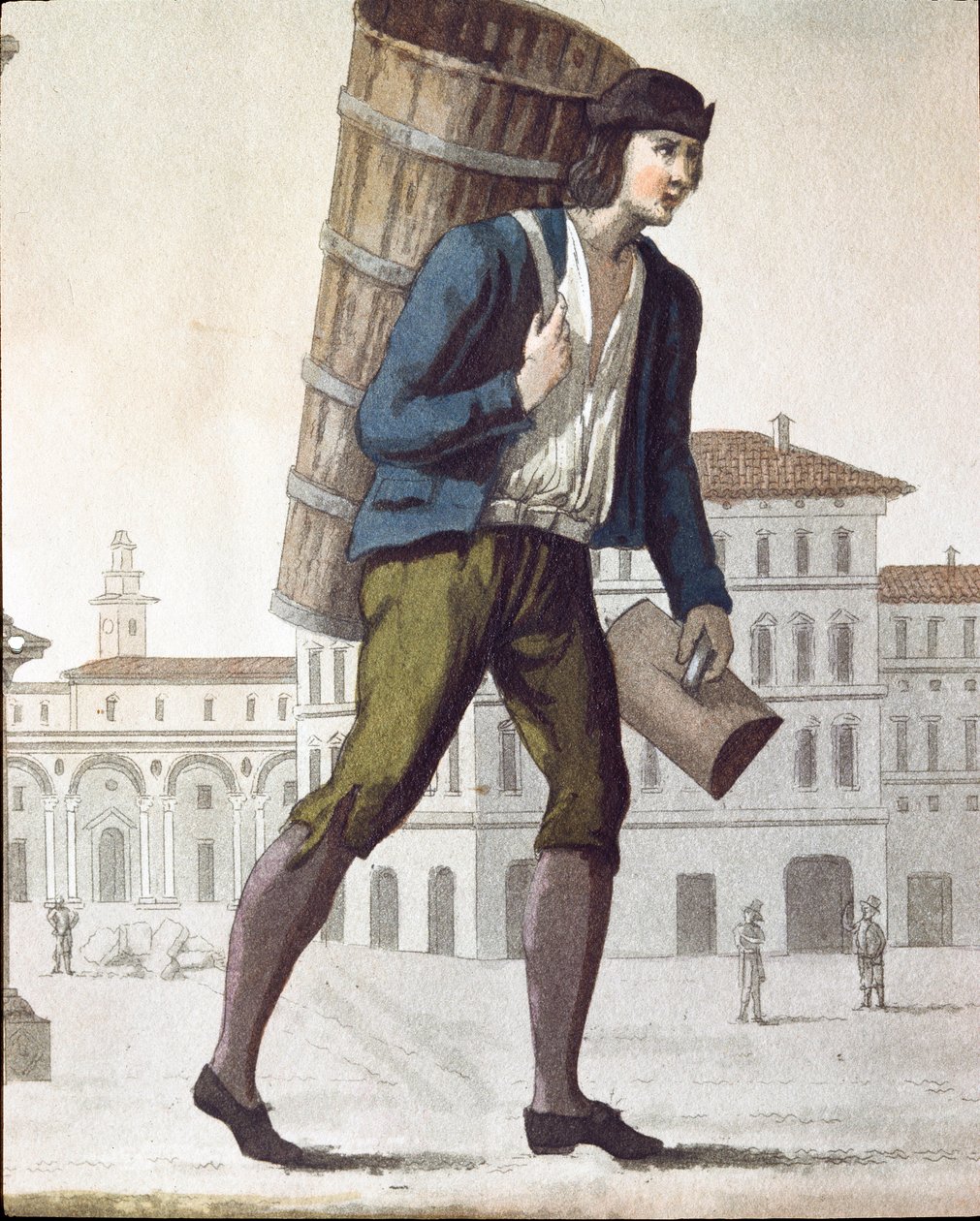 Velho ofício: o leiteiro (Litógrafo de Unknown artist