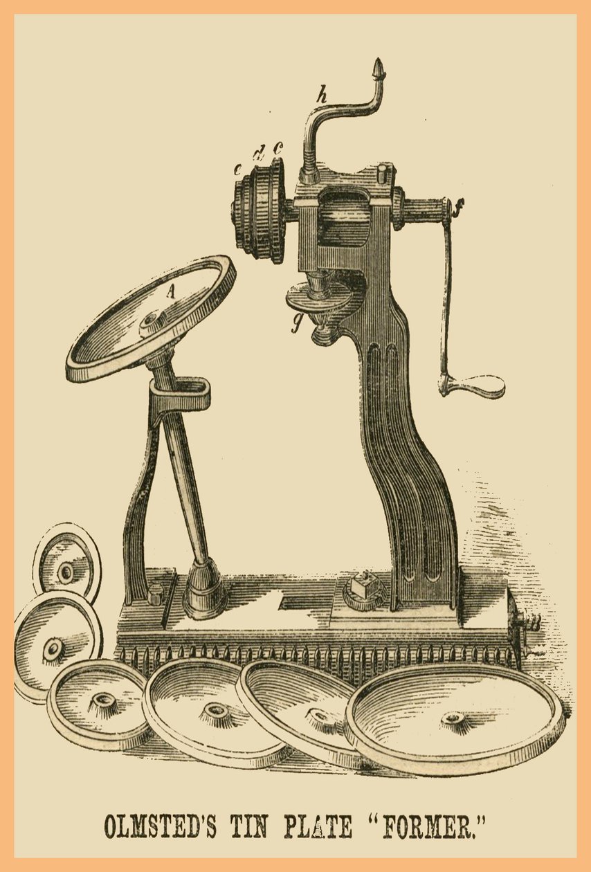 Formador de placas de estanho Olmsteads de Unknown Artist