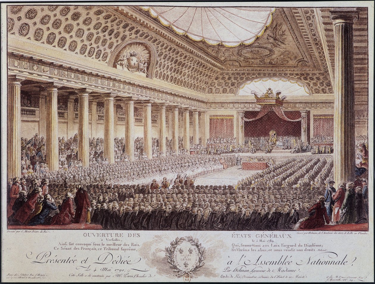 Abertura da Assembléia Geral em Versalhes em 5 de maio de Unknown artist