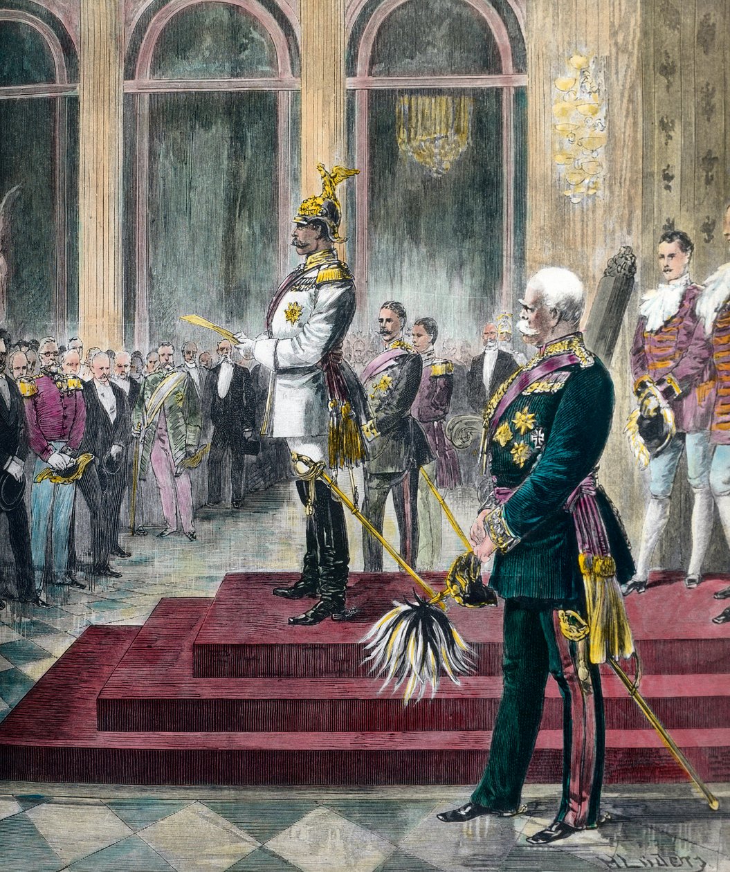 Discurso de abertura do Reichstag por Guilherme II em 6 de maio de Unknown artist