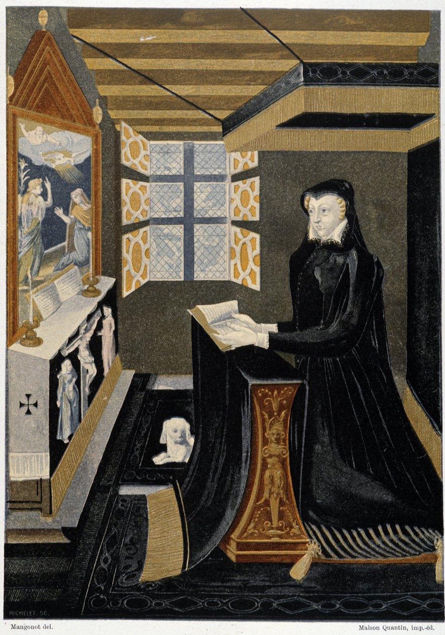 Oratório da Rainha Catarina de Medici (Caterina de Medici) - baseado no esmalte do século XVI, Museu Cluny de Unknown artist