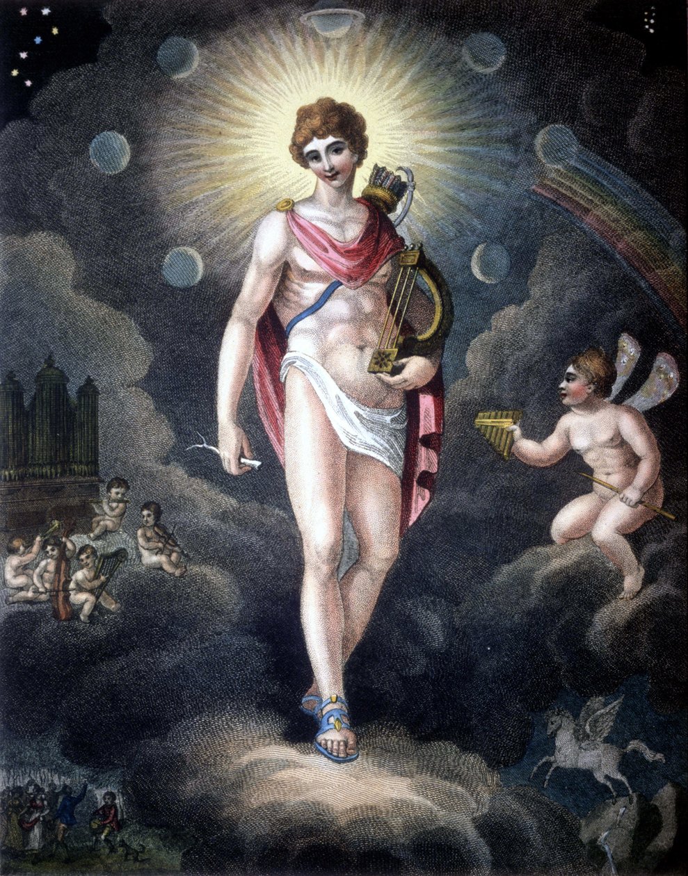 Orfeu - gravura do século XIX. Milão de Unknown artist