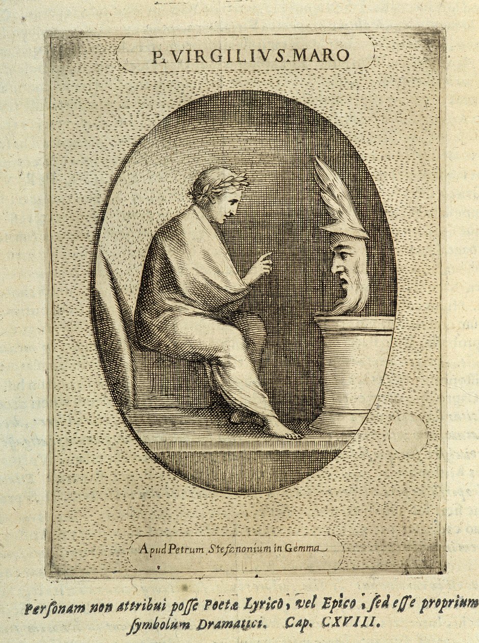 P. Virgilius S. Maro em "Padrões de Cameos ou Pedra". de Unknown artist