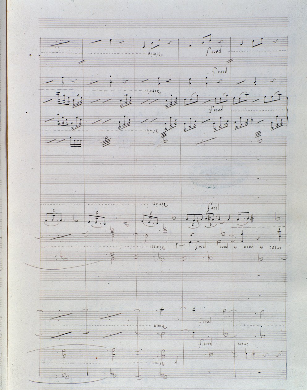 Página da partitura para Waverley opus 1, overture de Hector Berlioz de Unknown artist