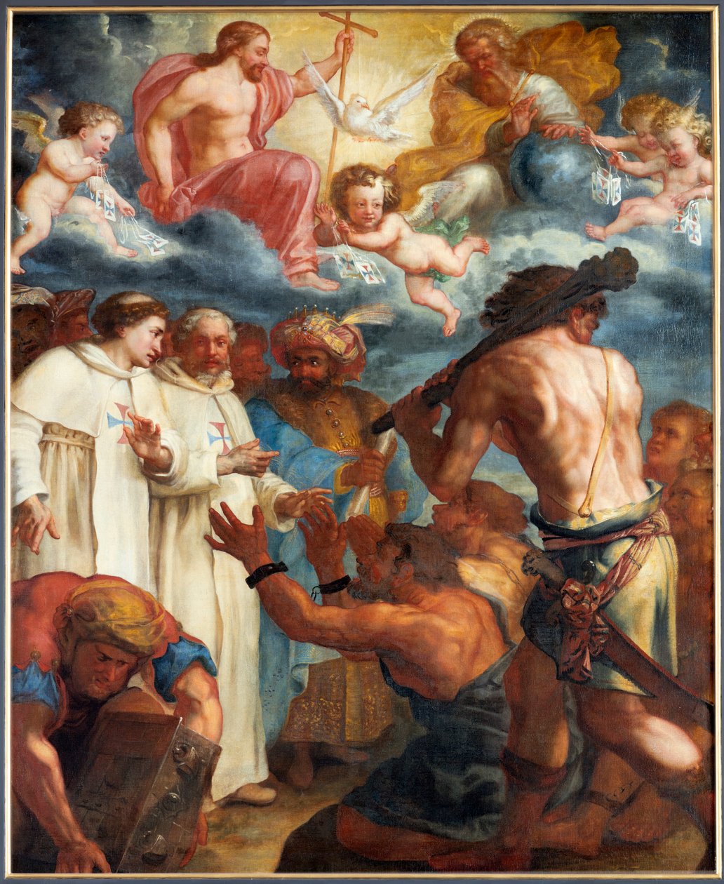 Pintura "A Santíssima Trindade e a redenção dos escravos cristãos pelos trinitários" de Unknown artist