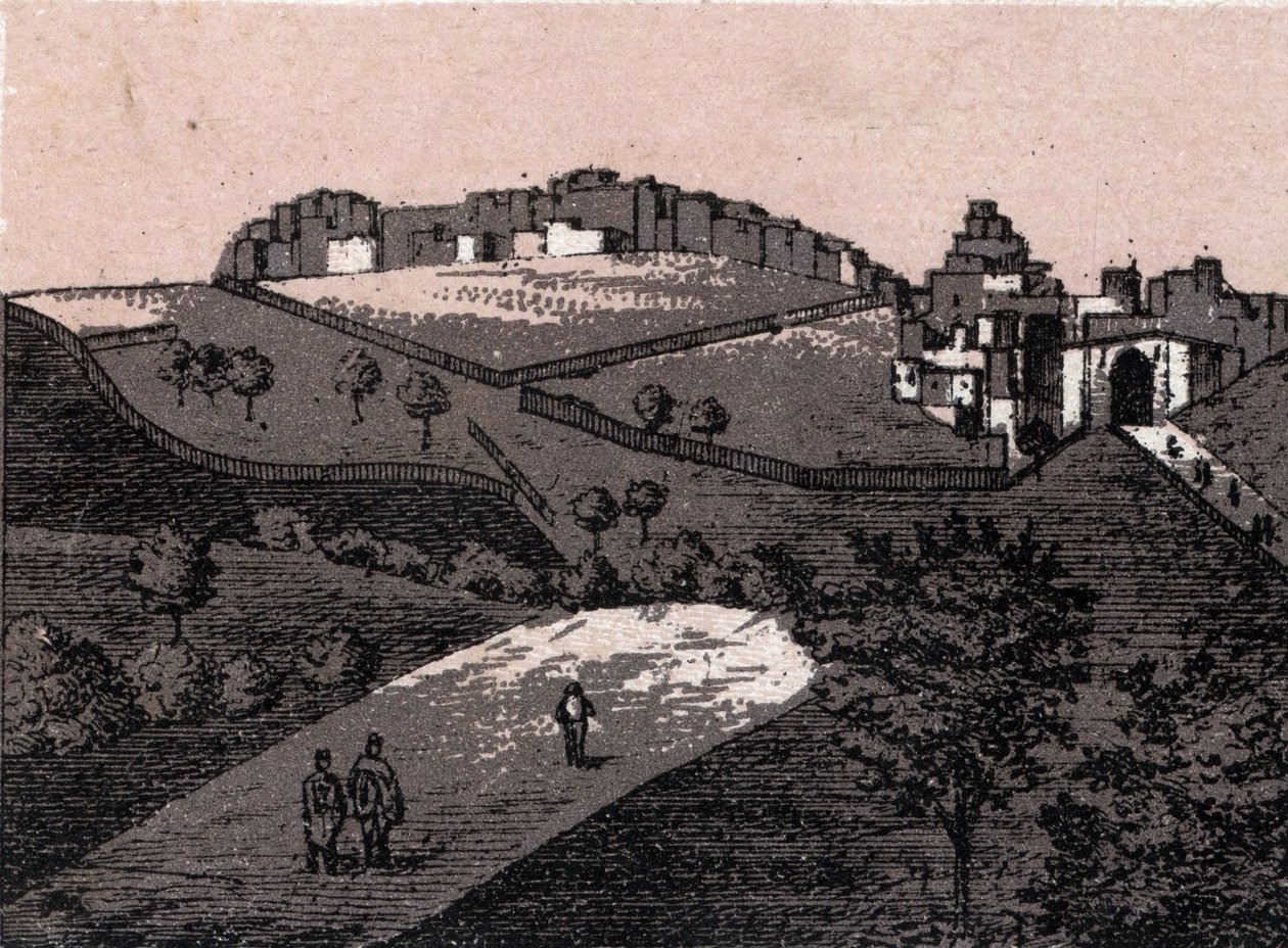 Palestina: vista da cidade de Belém (Belém). em "O mundo ilustra 168 vistas" Sem data (final do século XIX) de Unknown artist