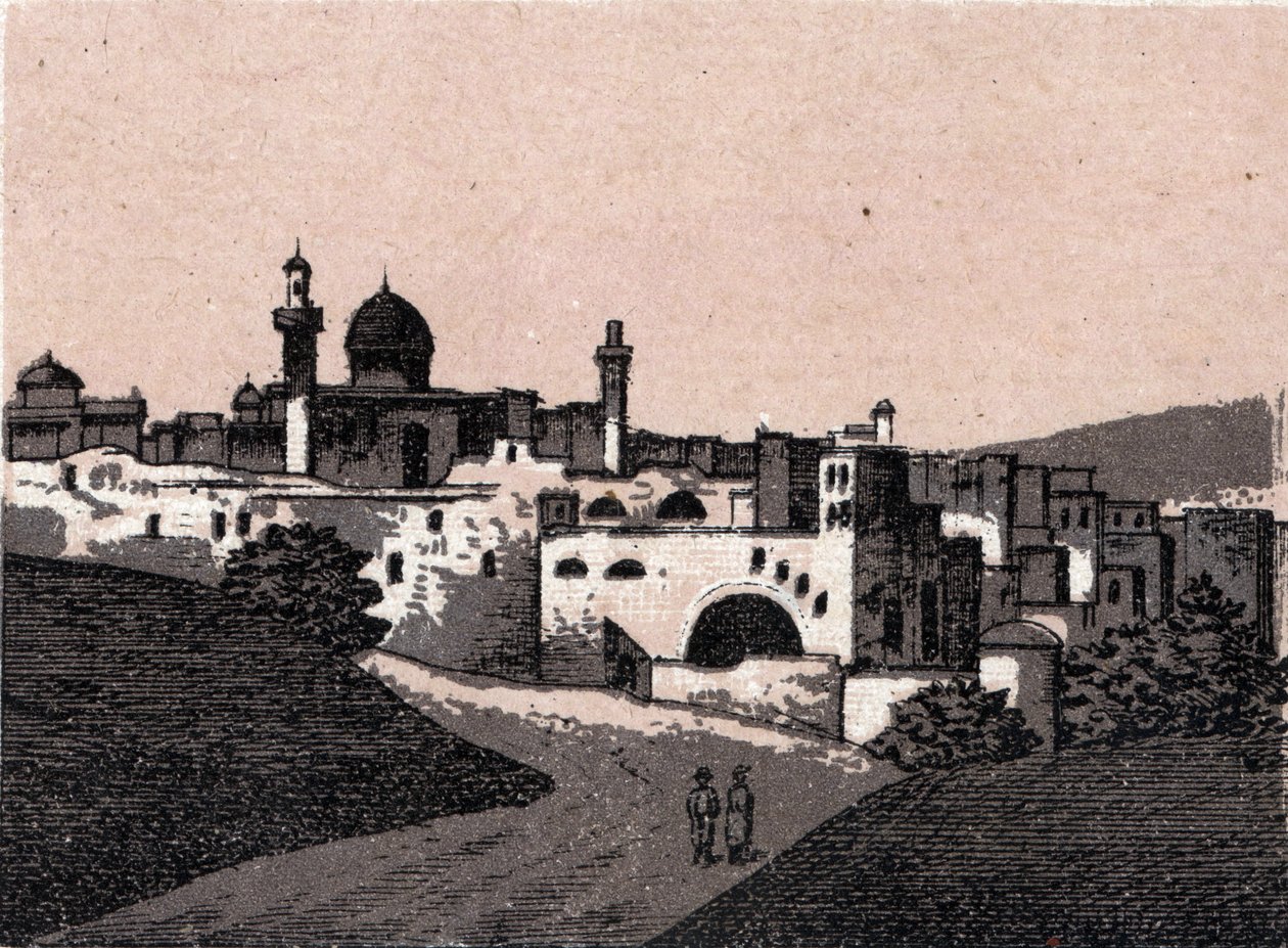 Palestina: vista da cidade de Jerusalém. em "O mundo ilustra 168 vistas" Sem data (final do século XIX) de Unknown artist