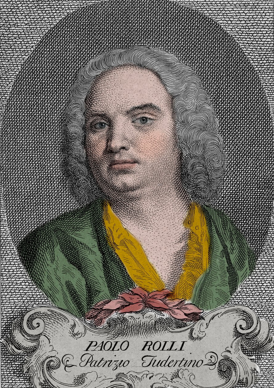 Paolo Antonio Rolli (1687-1765) poeta e libretista da ópera italiana do século XVIII - Retrato de Paolo Antonio Rolli (1687-1765), poeta italiano de Unknown artist