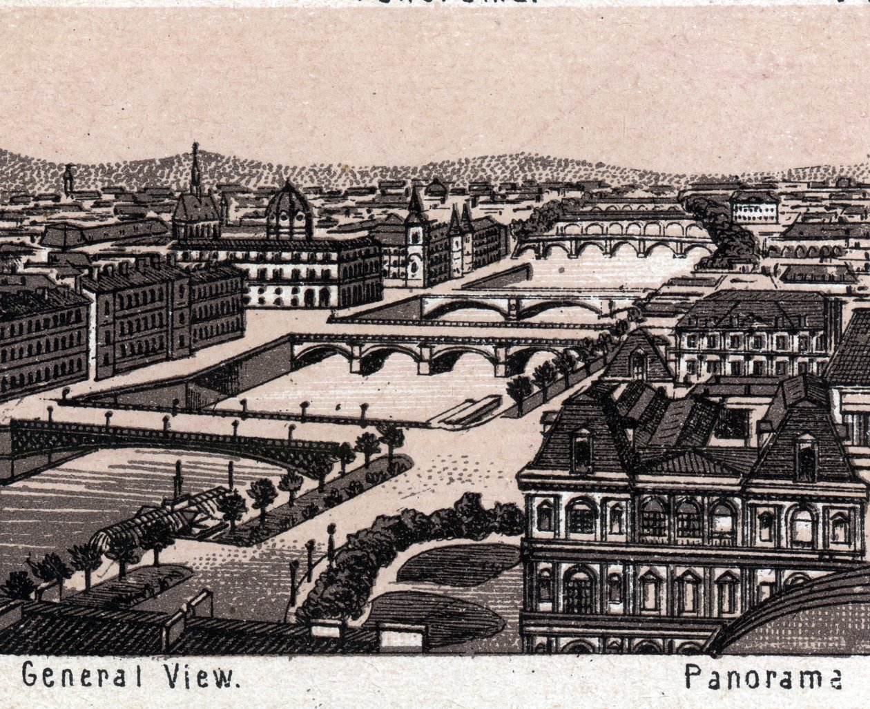 Paris, França: Visão Geral. em "O mundo ilustra 168 visões" Sem data (final do século XIX) de Unknown artist