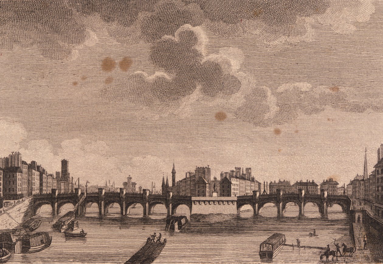 Paris, Pont Neuf e a Ile de la Cité no Sena. de Unknown artist