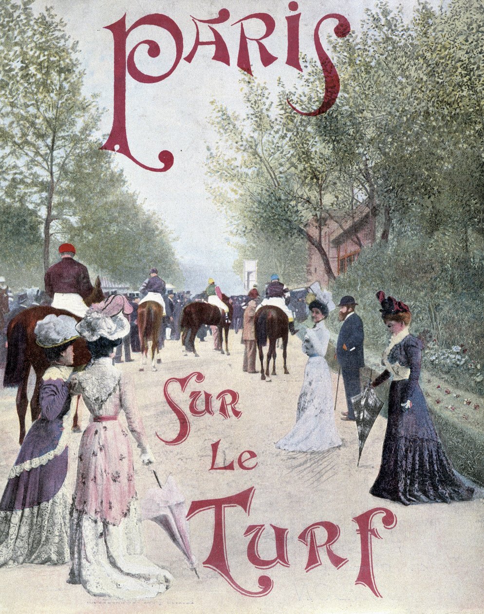 Paris, "sur le turf", final do século XIX de Unknown artist