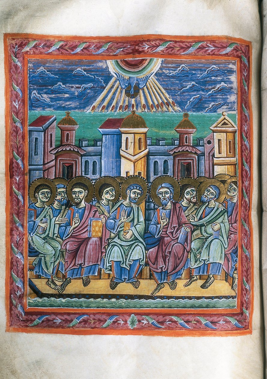 Petecost, a partir de um manuscrito de Unknown artist