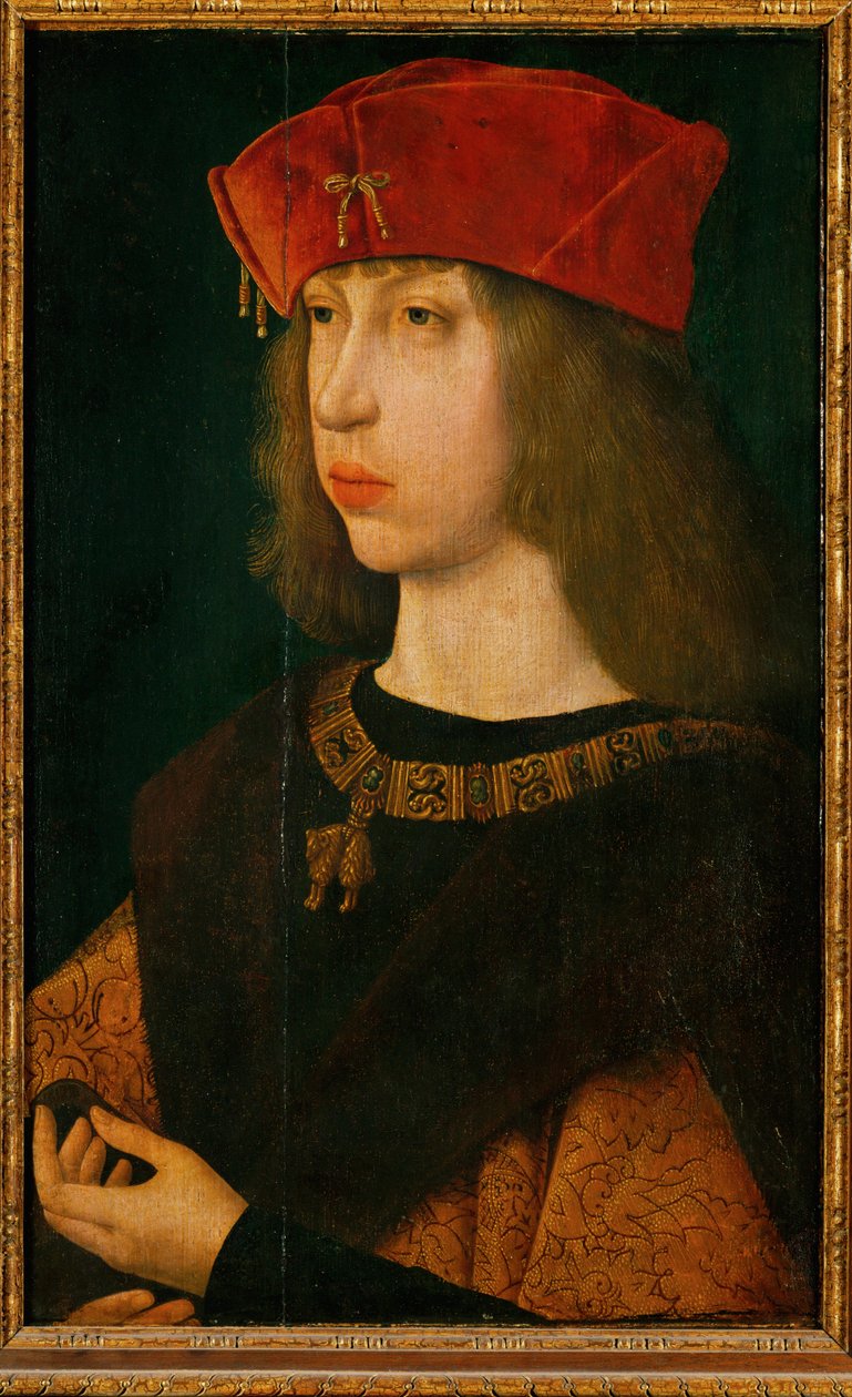Philipp der Schoene, arquiduque da Áustria, mais tarde rei de Castela, filho do imperador Maximiliano I, pai do imperador Carlos V ... de Unknown artist