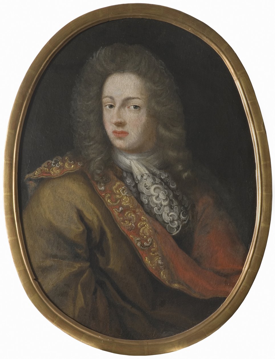 Philippe Christophe Comte de Kœnigsmark, officier de cavalerie de la cour de Hanovre - Retrato do Conde Philipp Christoph von Koenigsmarck (1665-1694), Anônimo . Óleo sobre tela, Último quarto do 17º cen... Dimensão : 79x59 cm. Nationalmuseum Estocolmo de Unknown artist