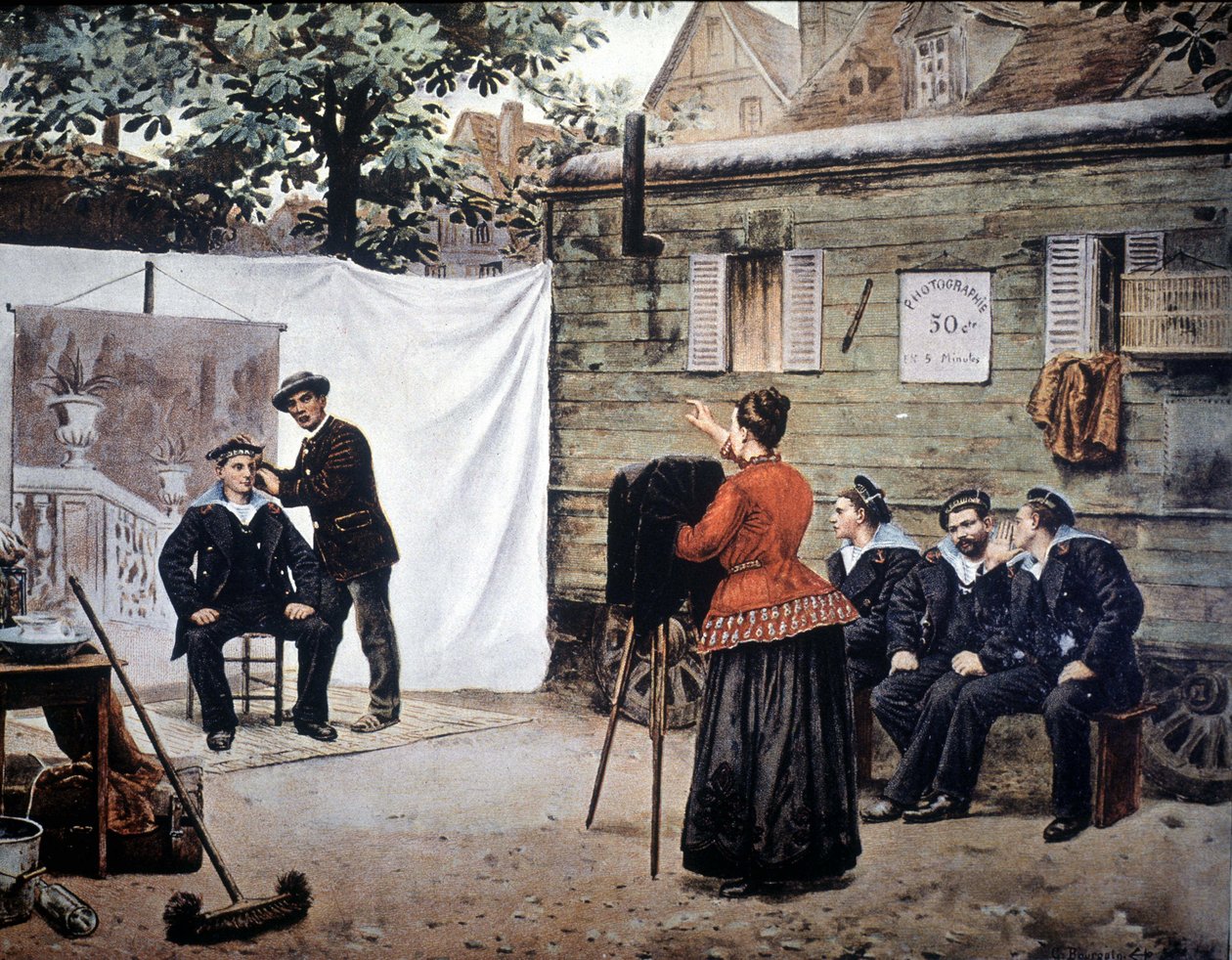 Fotógrafo itinerante na França em 1890. de Unknown artist