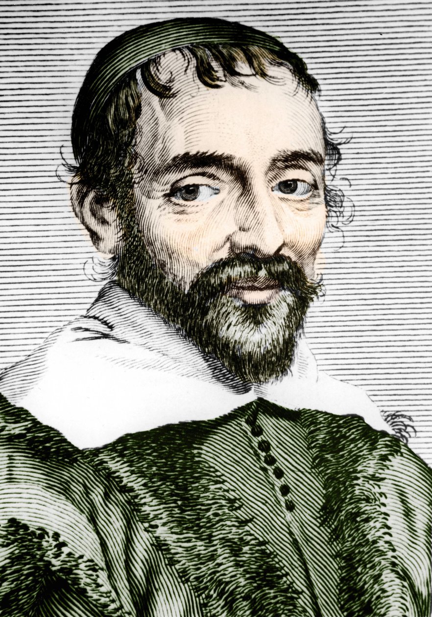 Pierre Gassendi (1592-1655), filósofo, astrônomo, matemático e físico francês. de Unknown artist