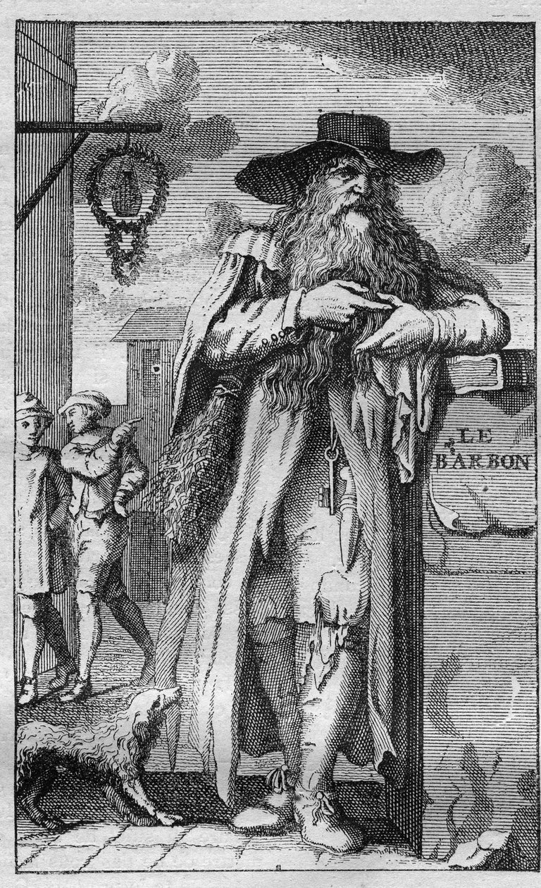 Pierre de Montmaur (1576 -1650) erudit, poeta francês de expressão latina - gravura de Unknown artist