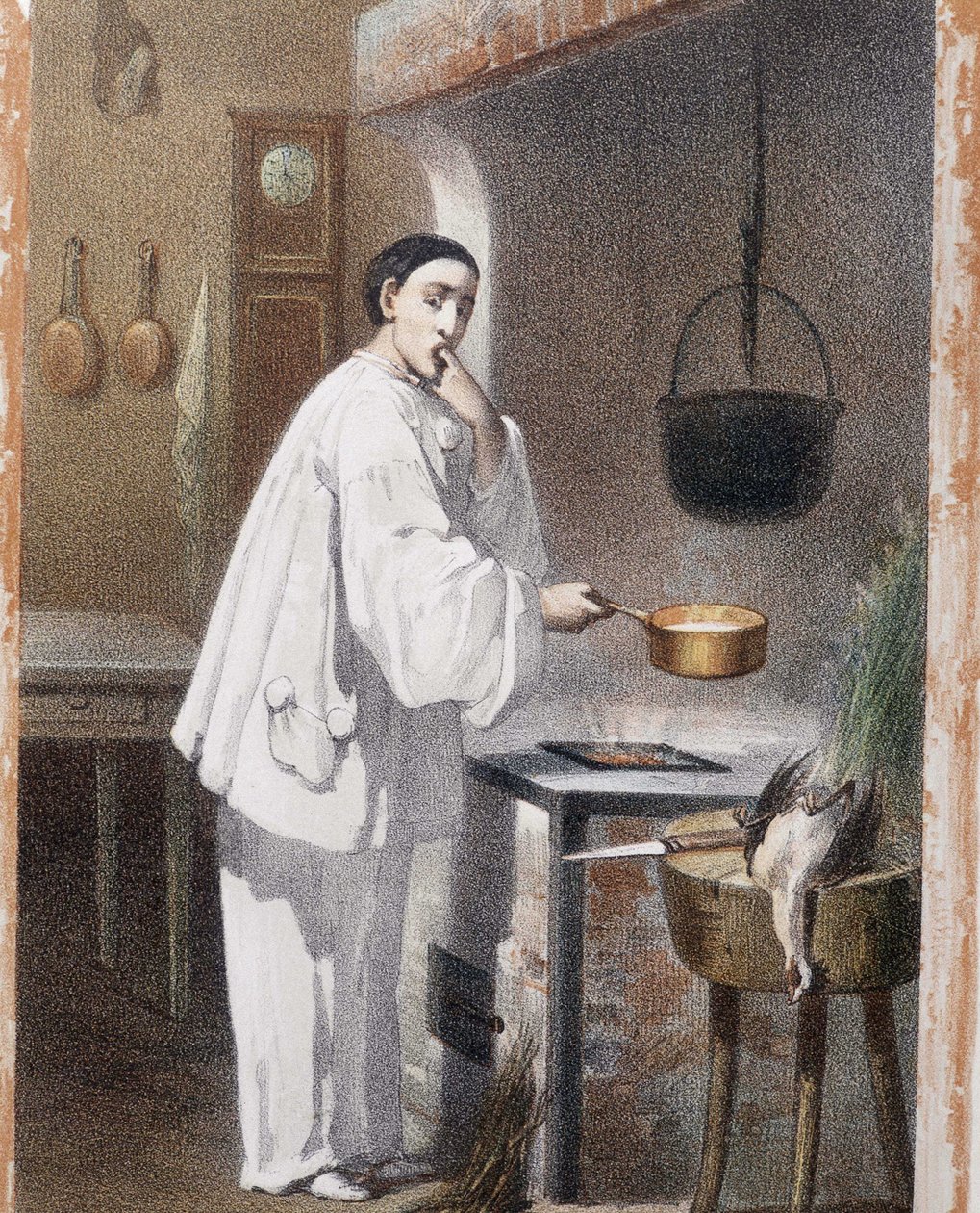 Pierrot sabe a cozinhar - n.d., final do século XIX de Unknown artist