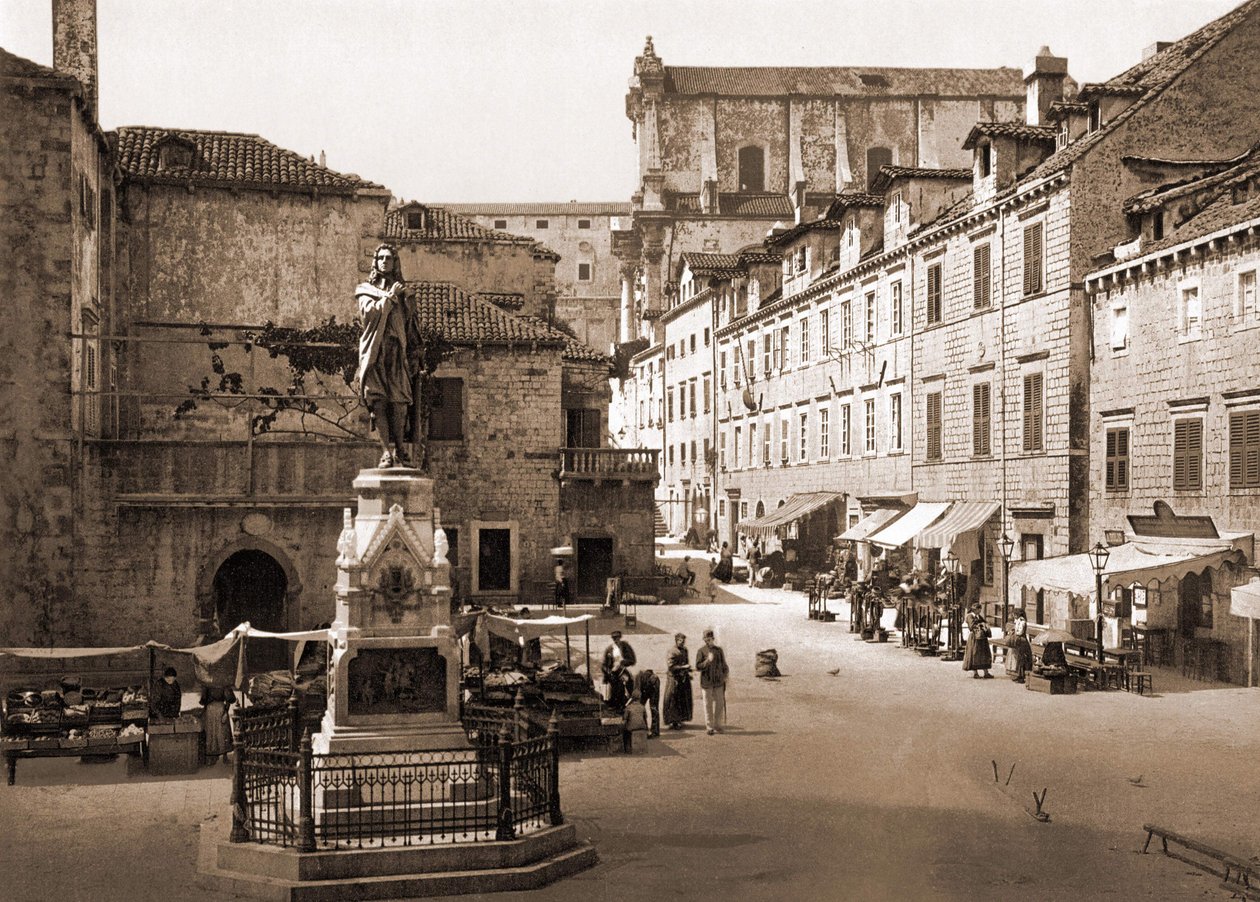 Lugar Gundulic em Ragusa. sd. final do século XIX. de Unknown artist