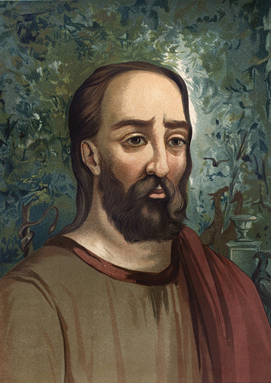 Pliny The Elder (23-79) - retrato de Pliny the Elder. em latim Caius Plinius Secundus escritor latino (Como, 23 d.C. em Stabies, 79 d.C.). baseado em hombres y Mujeres celebres. Barcelona 1877. de Unknown artist
