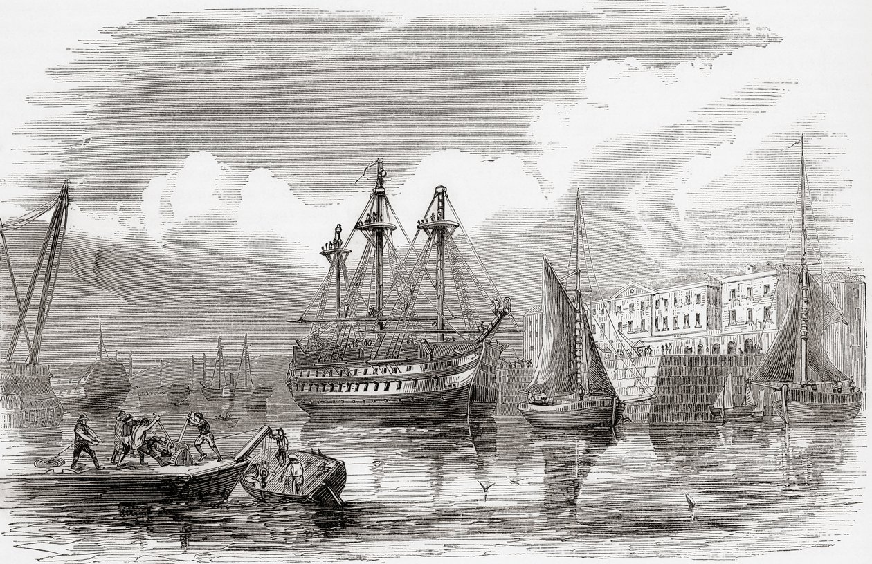 Plymouth, Inglaterra (gravura) de Unknown artist