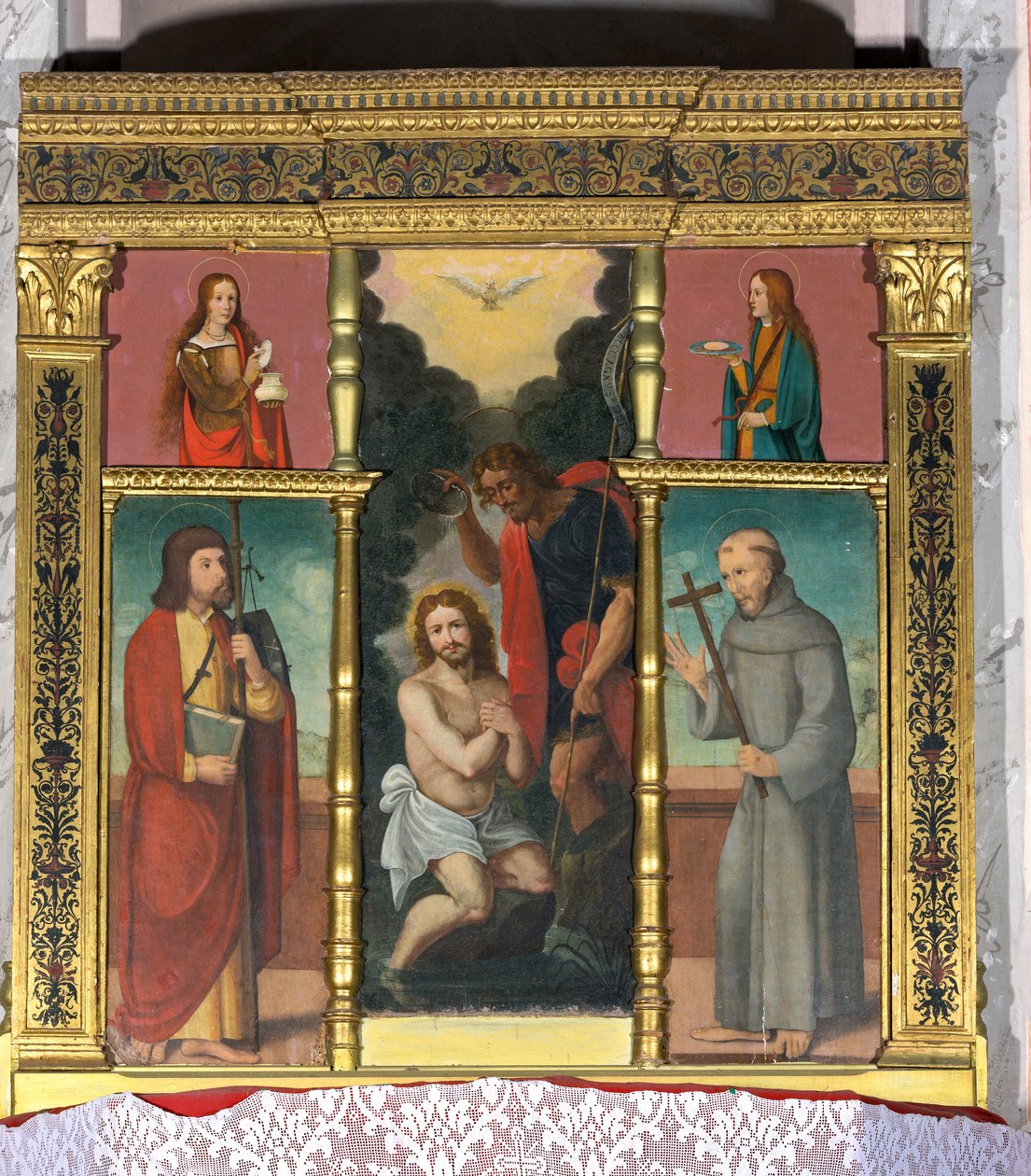 Políptico do Batismo de Cristo de Unknown artist