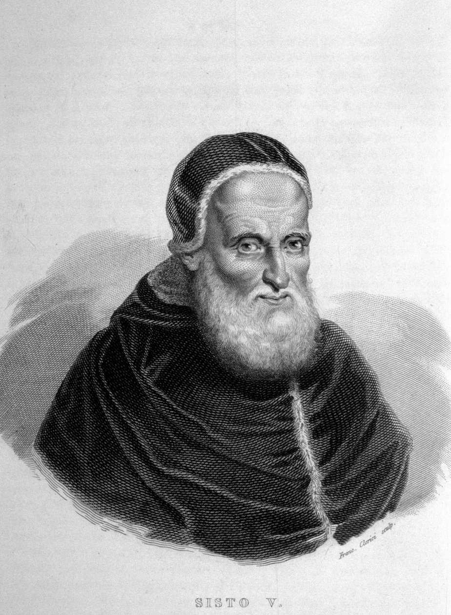 Papa Sisto V (V) (1520 - 1590). de Unknown artist