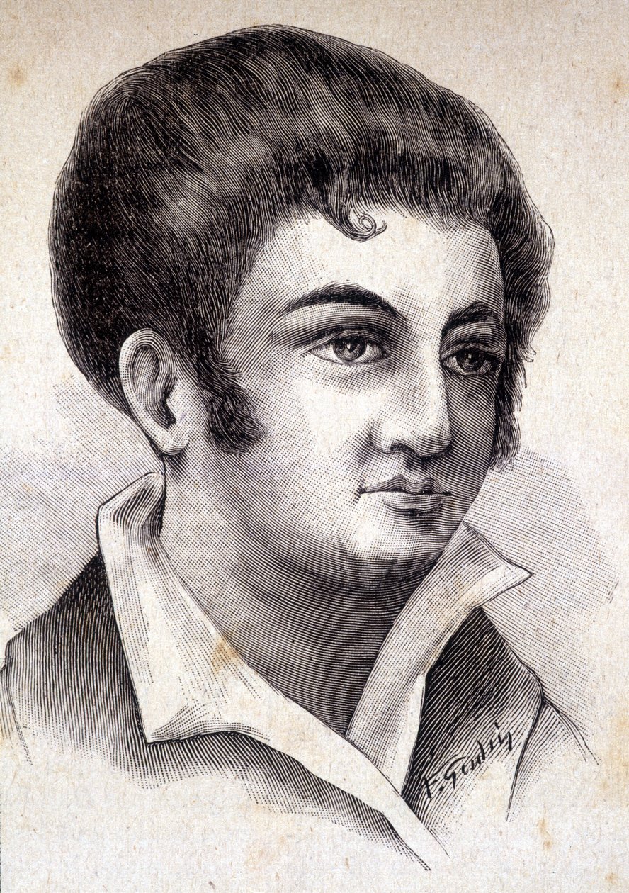 Retrato Jean Flévée, correspondente íntimo de Napoleão I (1767 - 1839) - em "Les Contemporains", n.d. final do século XIX. de Unknown artist