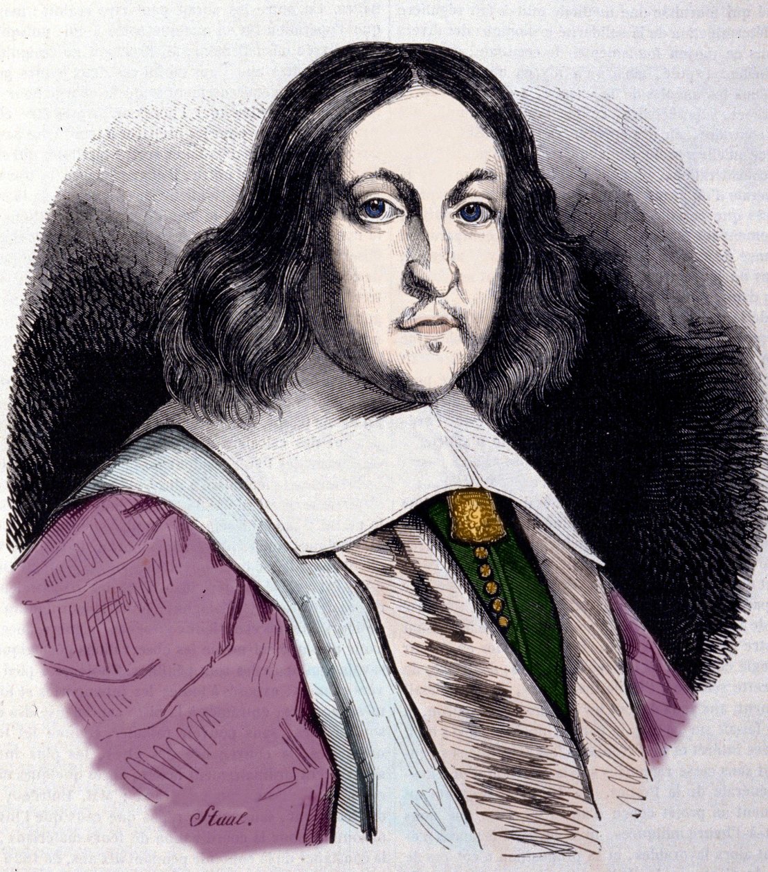 Retrato Pierre de Fermat (1601-1665), matemático francês. de Unknown artist
