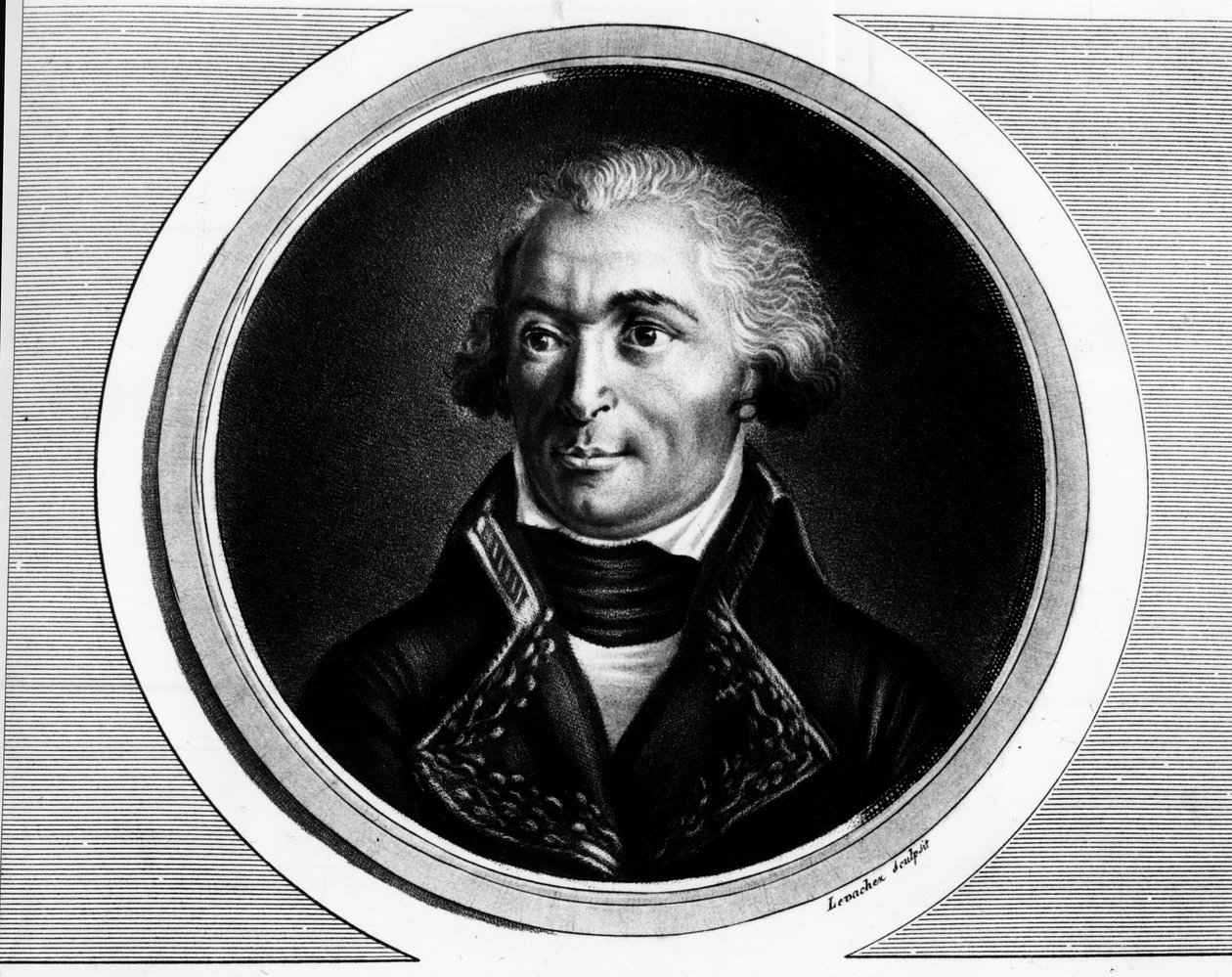 Retrato de Charles Pichegru (1761-1804), general em chefe dos braços do Norte, Sambre e Meuse, Rhine e Moselle. gravura em "Collection complete des tableaux historiques de la revolution francaise, en trois volumes". 1804. de Unknown artist