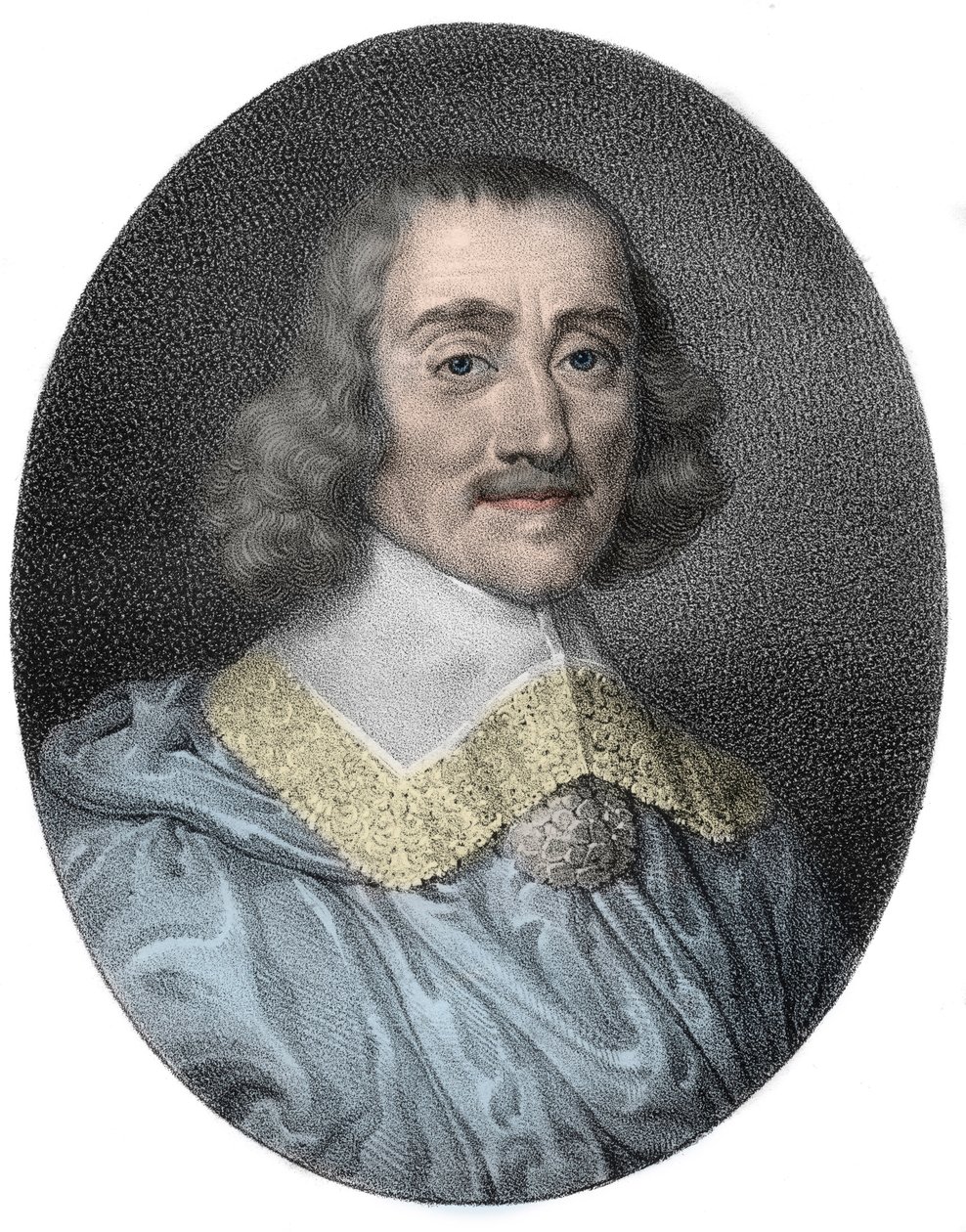 Retrato de Abraão por Fabert por Esternay Marshal (1599-1662) de França (marechal de France) - gravura de Unknown artist