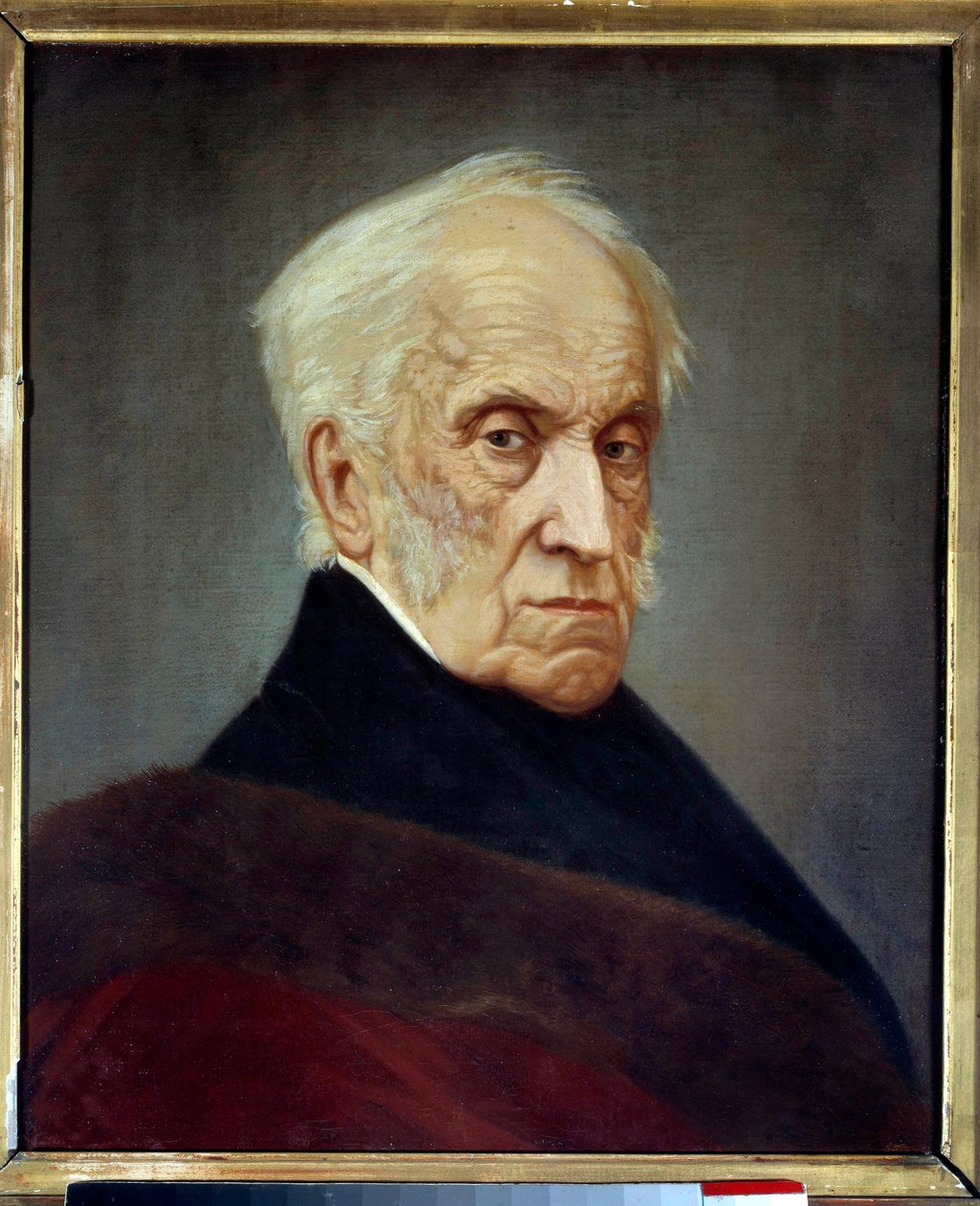 Retrato de Adam Jerzy Czartoryski (1770-1861) político polonês, presidente do governo insurgente em 1831 Pintura anônima. Paris do século XIX, Biblioteca polonesa de Unknown artist
