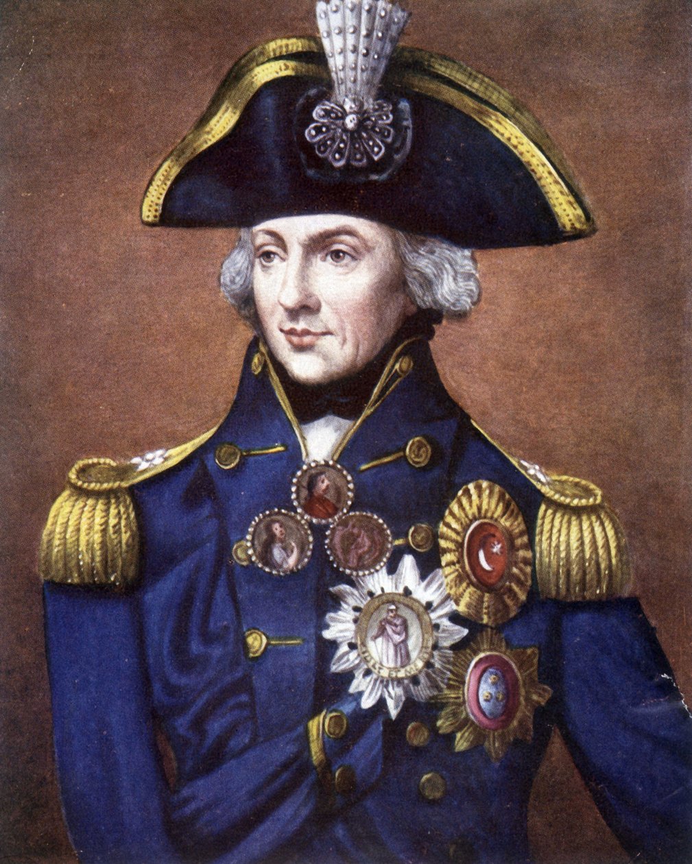 Retrato do Almirante Nelson (1758 - 1805), Almirante Britânico. de Unknown artist