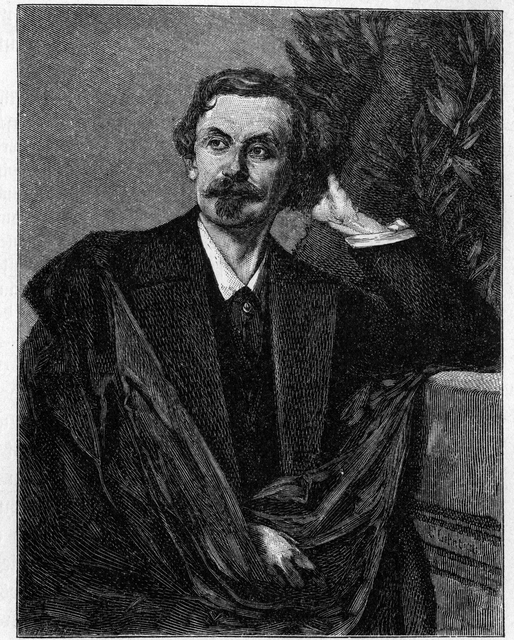 Retrato de Adolf Friedrich, Graf von Schack (1815-1894) poeta alemão. de Unknown artist