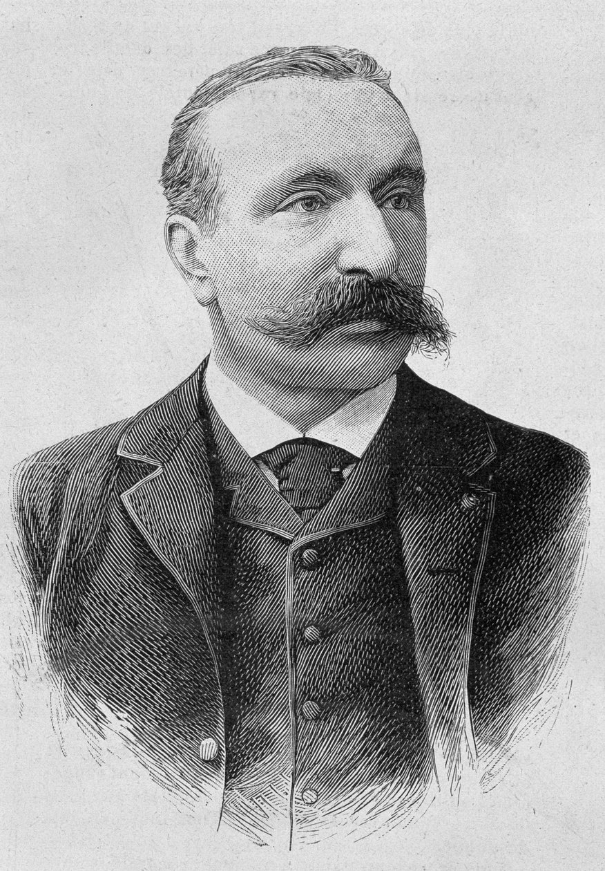 Retrato de Albert Sorel (1842 - 1906). Gravura do final do século XIX em "Histoire de France" de H. Martin. de Unknown artist
