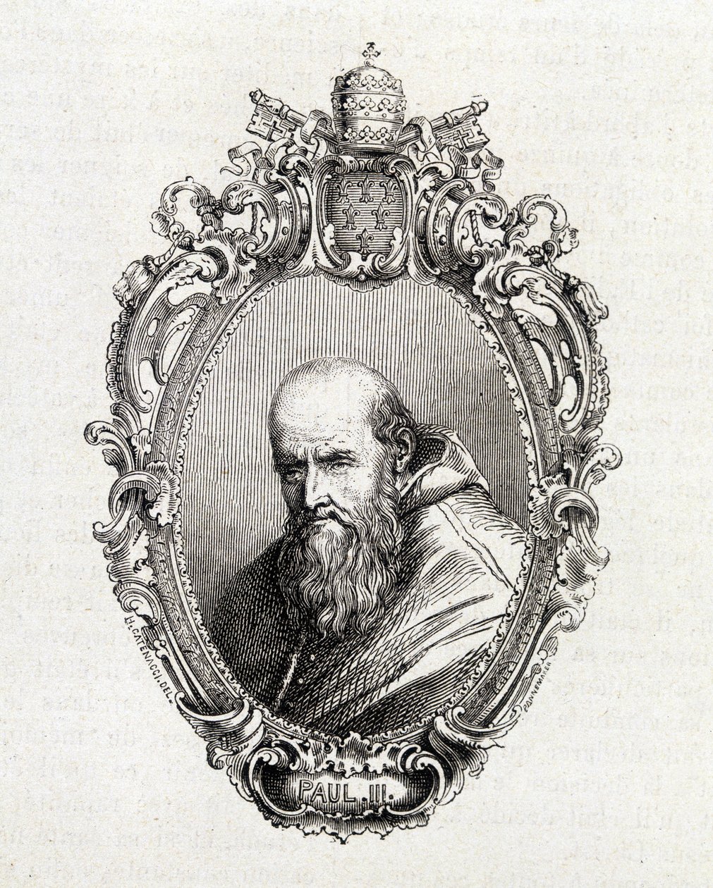 Retrato de Alessandro Farnese, papa Paulo III (1468 - 1549) de 1534 a 1549. de Unknown artist