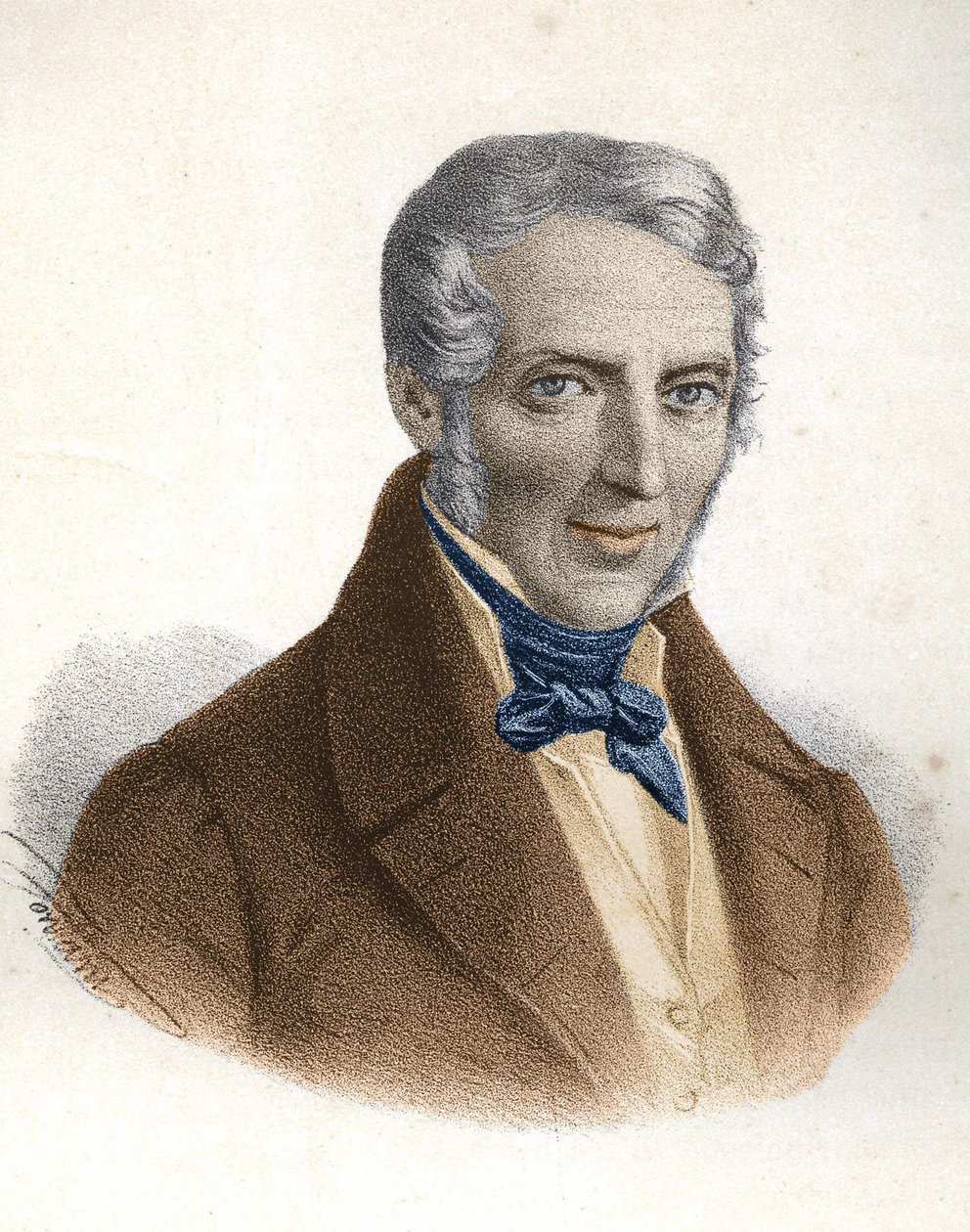 Retrato de Alessandro Manzoni, escritor italiano (1785 - 1873) de Unknown artist