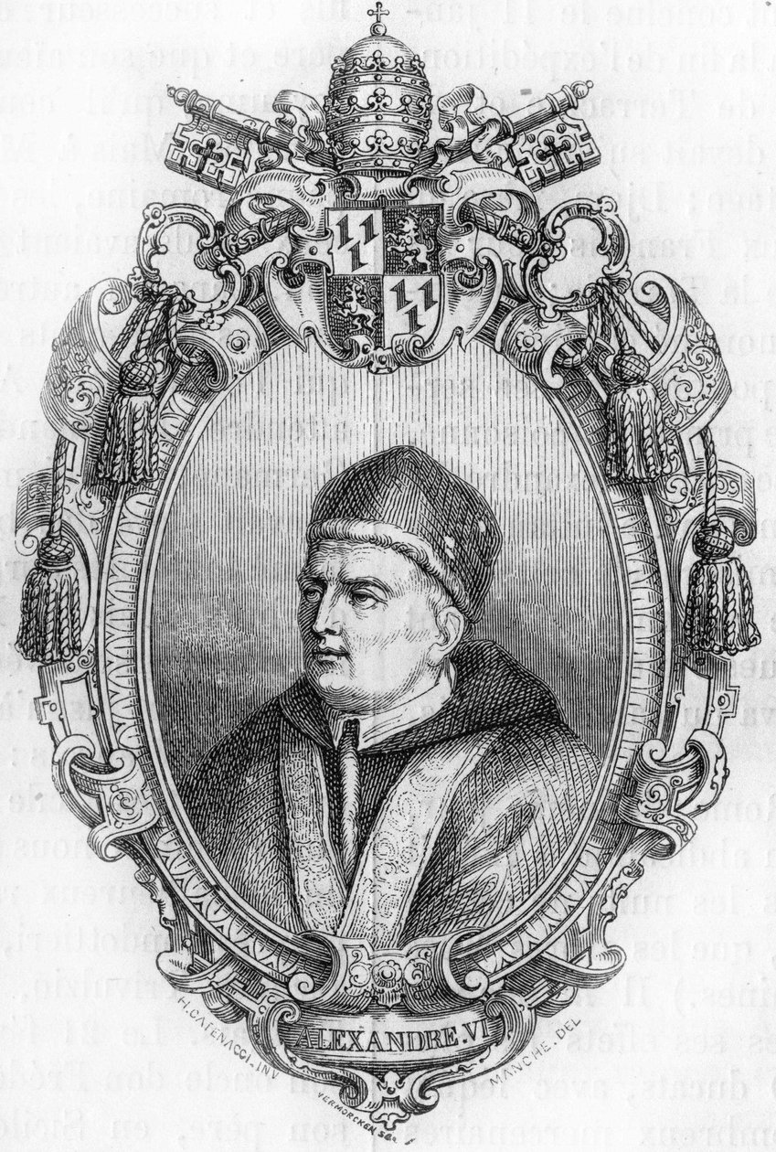Retrato de Alexandre VI (1431-1503). de Unknown artist