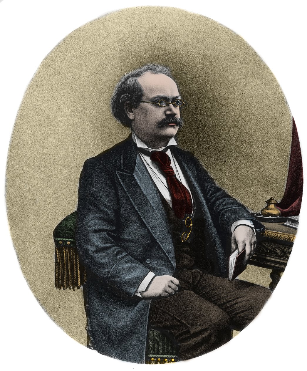 Retrato de Alexandre Charles Lecocq (1832 -1918), compositor francês - Retrato de Alexandre Charles Lecocq (1832-1918), compositor francês de Unknown artist