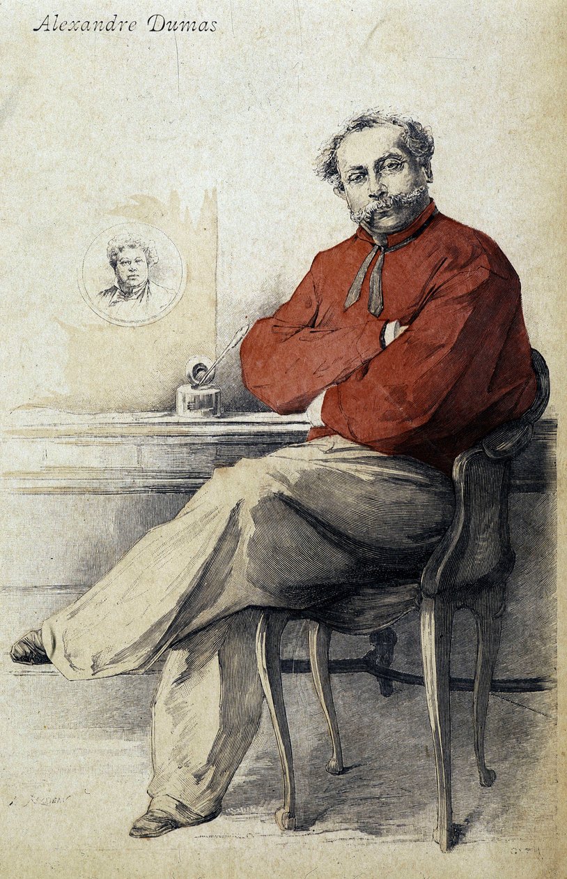Retrato de Alexandre Dumas Jr. de Unknown artist
