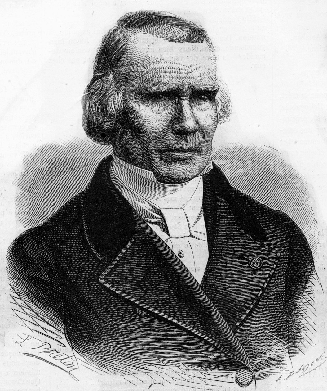 Retrato de Alfred Louis Marie Velpeau (1795 - 1867), cirurgião francês. de Unknown artist