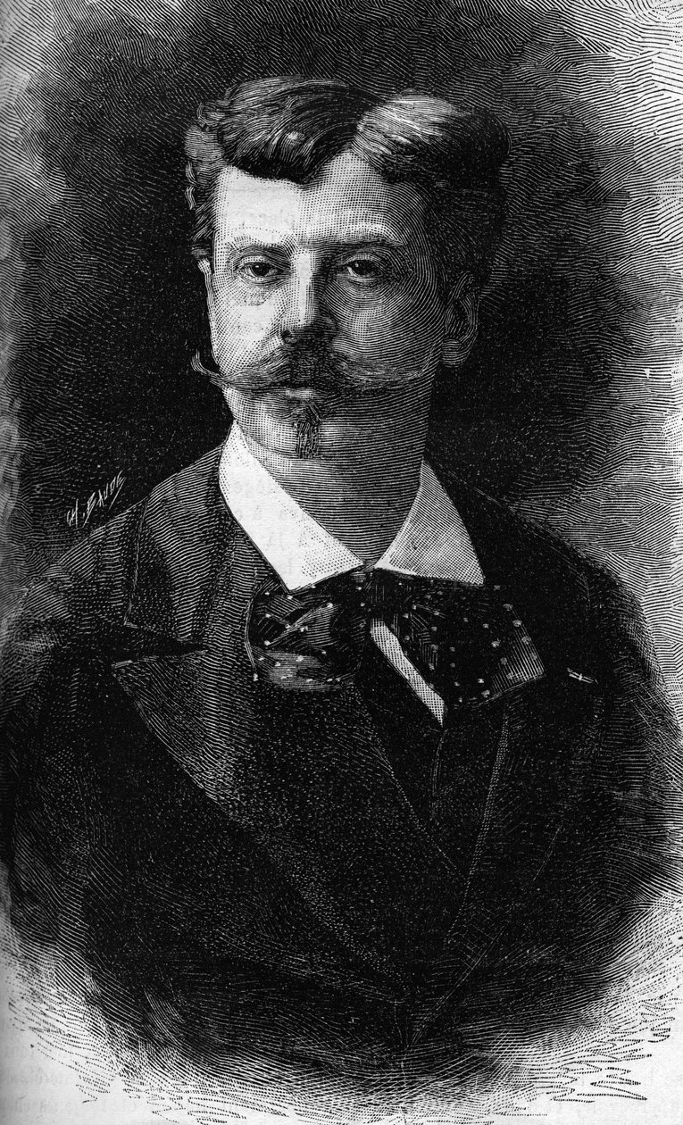 Retrato de Alphonse de Neuville, pintor francês. (1835-1885) de Unknown artist